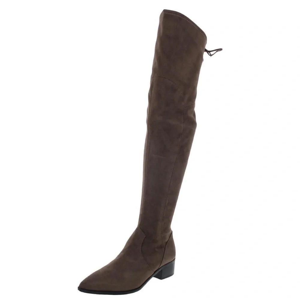 Marc Fisher Womens Yacinda Faux Suede Tall Over-The-Knee Boots